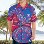 Western Bulldogs NAIDOC Week 2026 Hawaiian Shirt Australian Aboriginal Dot Art Dreamtime Pattern Style