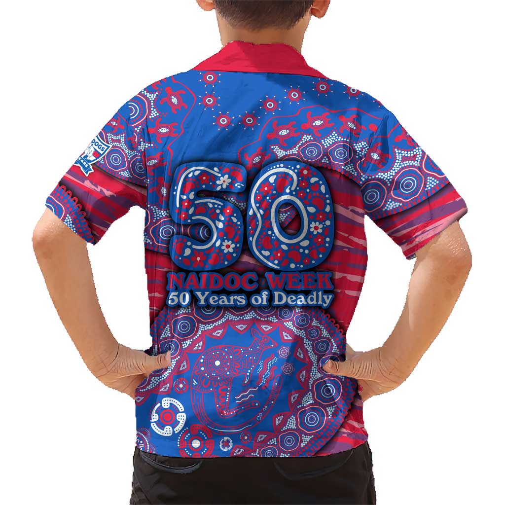 Western Bulldogs NAIDOC Week 2026 Hawaiian Shirt Australian Aboriginal Dot Art Dreamtime Pattern Style
