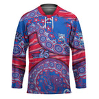 Western Bulldogs NAIDOC Week 2026 Hockey Jersey Australian Aboriginal Dot Art Dreamtime Pattern Style