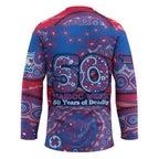 Western Bulldogs NAIDOC Week 2026 Hockey Jersey Australian Aboriginal Dot Art Dreamtime Pattern Style