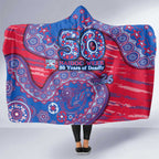 Western Bulldogs NAIDOC Week 2026 Hooded Blanket Australian Aboriginal Dot Art Dreamtime Pattern Style