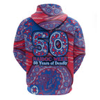 Western Bulldogs NAIDOC Week 2026 Hoodie Australian Aboriginal Dot Art Dreamtime Pattern Style