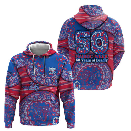 Western Bulldogs NAIDOC Week 2026 Hoodie Australian Aboriginal Dot Art Dreamtime Pattern Style