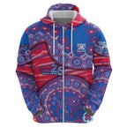 Western Bulldogs NAIDOC Week 2026 Hoodie Australian Aboriginal Dot Art Dreamtime Pattern Style