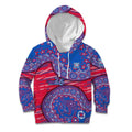 Western Bulldogs NAIDOC Week 2026 Kid Hoodie Australian Aboriginal Dot Art Dreamtime Pattern Style