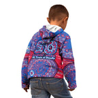 Western Bulldogs NAIDOC Week 2026 Kid Hoodie Australian Aboriginal Dot Art Dreamtime Pattern Style