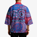 Western Bulldogs NAIDOC Week 2026 Kimono Australian Aboriginal Dot Art Dreamtime Pattern Style