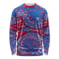 Western Bulldogs NAIDOC Week 2026 Long Sleeve Shirt Australian Aboriginal Dot Art Dreamtime Pattern Style