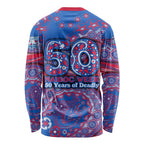 Western Bulldogs NAIDOC Week 2026 Long Sleeve Shirt Australian Aboriginal Dot Art Dreamtime Pattern Style