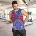 Western Bulldogs NAIDOC Week 2026 Men Tank Top Australian Aboriginal Dot Art Dreamtime Pattern Style