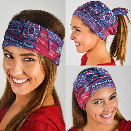Western Bulldogs NAIDOC Week 2026 Neck Gaiter Australian Aboriginal Dot Art Dreamtime Pattern Style