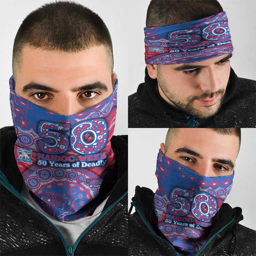 Western Bulldogs NAIDOC Week 2026 Neck Gaiter Australian Aboriginal Dot Art Dreamtime Pattern Style