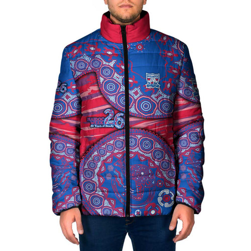 Western Bulldogs NAIDOC Week 2026 Padded Jacket Australian Aboriginal Dot Art Dreamtime Pattern Style