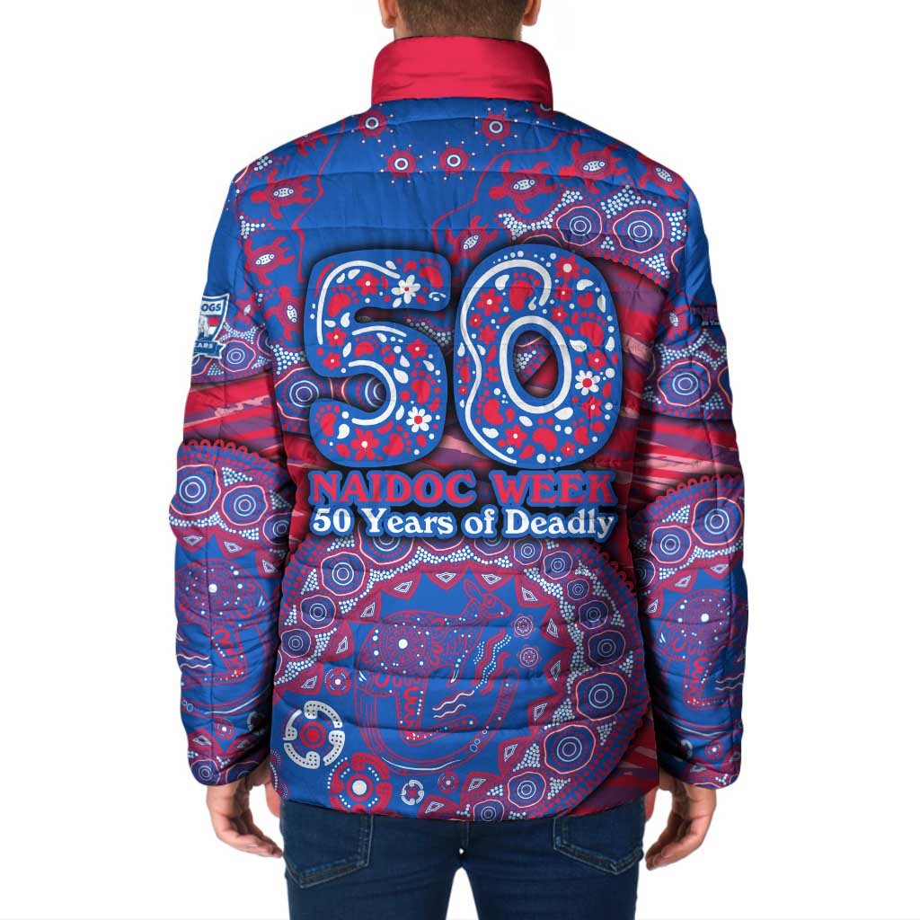 Western Bulldogs NAIDOC Week 2026 Padded Jacket Australian Aboriginal Dot Art Dreamtime Pattern Style