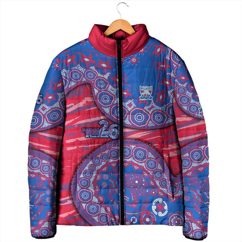 Western Bulldogs NAIDOC Week 2026 Padded Jacket Australian Aboriginal Dot Art Dreamtime Pattern Style