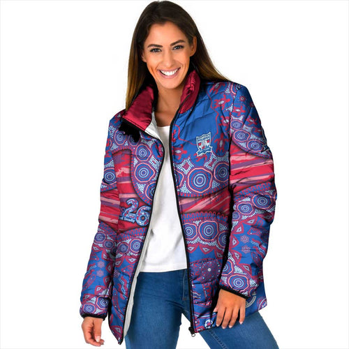 Western Bulldogs NAIDOC Week 2026 Padded Jacket Australian Aboriginal Dot Art Dreamtime Pattern Style
