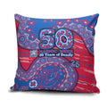 Western Bulldogs NAIDOC Week 2026 Pillow Cover Australian Aboriginal Dot Art Dreamtime Pattern Style