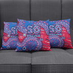 Western Bulldogs NAIDOC Week 2026 Pillow Cover Australian Aboriginal Dot Art Dreamtime Pattern Style