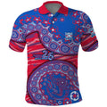 Western Bulldogs NAIDOC Week 2026 Polo Shirt Australian Aboriginal Dot Art Dreamtime Pattern Style