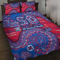 Western Bulldogs NAIDOC Week 2026 Quilt Bed Set Australian Aboriginal Dot Art Dreamtime Pattern Style
