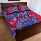 Western Bulldogs NAIDOC Week 2026 Quilt Bed Set Australian Aboriginal Dot Art Dreamtime Pattern Style