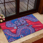 Western Bulldogs NAIDOC Week 2026 Rubber Doormat Australian Aboriginal Dot Art Dreamtime Pattern Style