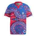 Western Bulldogs NAIDOC Week 2026 Rugby Jersey Australian Aboriginal Dot Art Dreamtime Pattern Style
