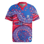 Western Bulldogs NAIDOC Week 2026 Rugby Jersey Australian Aboriginal Dot Art Dreamtime Pattern Style