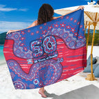 Western Bulldogs NAIDOC Week 2026 Sarong Australian Aboriginal Dot Art Dreamtime Pattern Style