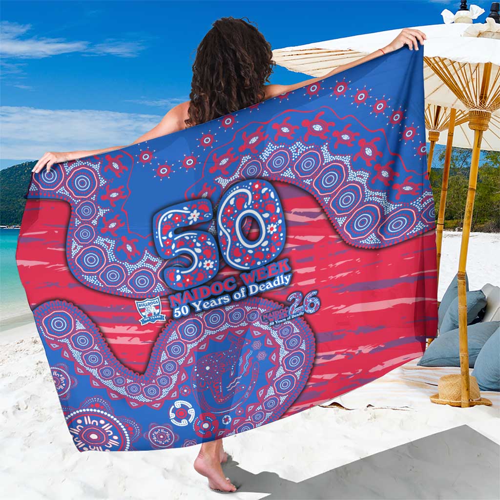 Western Bulldogs NAIDOC Week 2026 Sarong Australian Aboriginal Dot Art Dreamtime Pattern Style