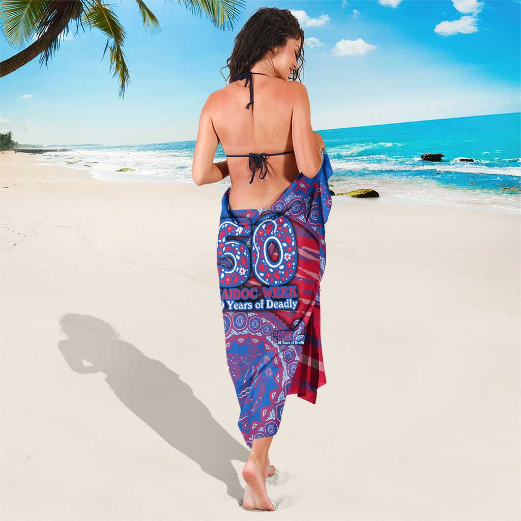 Western Bulldogs NAIDOC Week 2026 Sarong Australian Aboriginal Dot Art Dreamtime Pattern Style