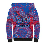 Western Bulldogs NAIDOC Week 2026 Sherpa Hoodie Australian Aboriginal Dot Art Dreamtime Pattern Style