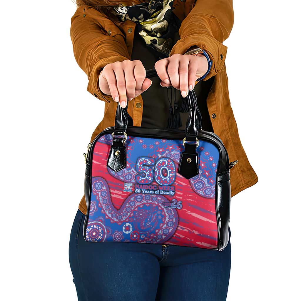 Western Bulldogs NAIDOC Week 2026 Shoulder Handbag Australian Aboriginal Dot Art Dreamtime Pattern Style