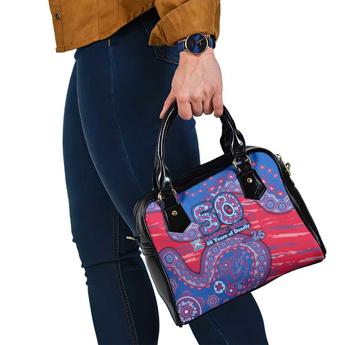Western Bulldogs NAIDOC Week 2026 Shoulder Handbag Australian Aboriginal Dot Art Dreamtime Pattern Style