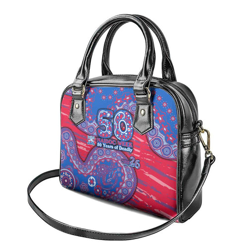 Western Bulldogs NAIDOC Week 2026 Shoulder Handbag Australian Aboriginal Dot Art Dreamtime Pattern Style