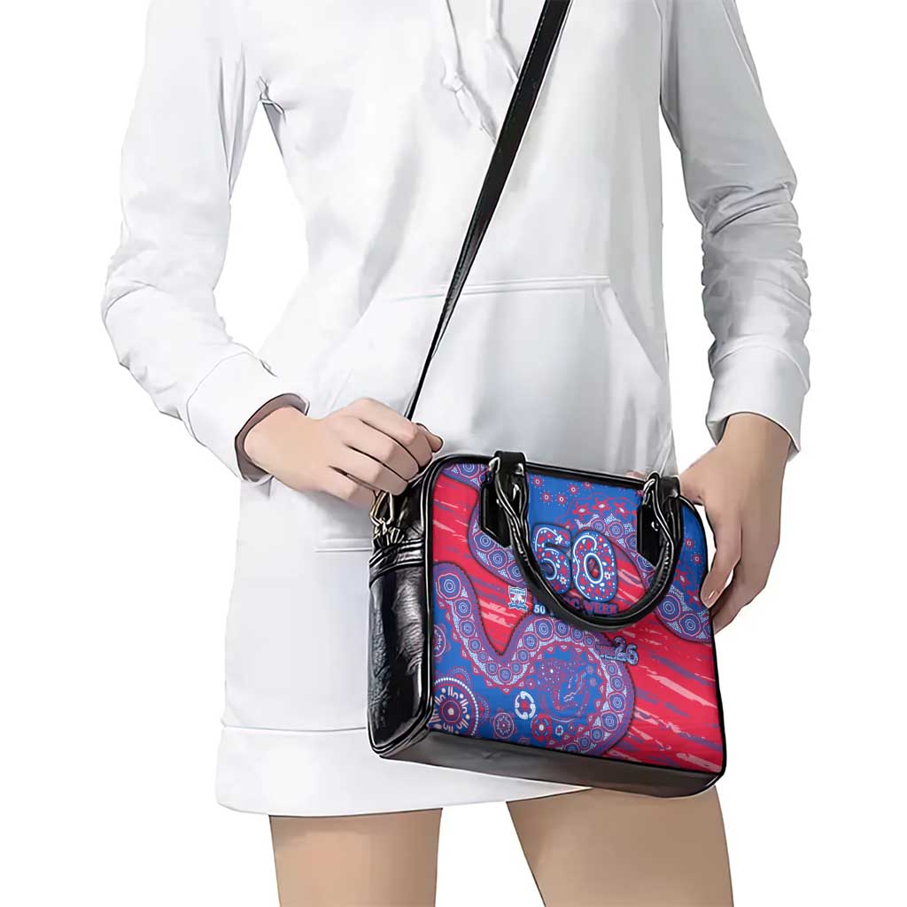 Western Bulldogs NAIDOC Week 2026 Shoulder Handbag Australian Aboriginal Dot Art Dreamtime Pattern Style