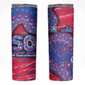 Western Bulldogs NAIDOC Week 2026 Skinny Tumbler Australian Aboriginal Dot Art Dreamtime Pattern Style