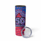 Western Bulldogs NAIDOC Week 2026 Skinny Tumbler Australian Aboriginal Dot Art Dreamtime Pattern Style