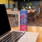 Western Bulldogs NAIDOC Week 2026 Skinny Tumbler Australian Aboriginal Dot Art Dreamtime Pattern Style