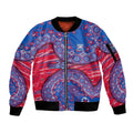 Western Bulldogs NAIDOC Week 2026 Sleeve Zip Bomber Jacket Australian Aboriginal Dot Art Dreamtime Pattern Style