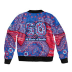 Western Bulldogs NAIDOC Week 2026 Sleeve Zip Bomber Jacket Australian Aboriginal Dot Art Dreamtime Pattern Style