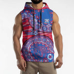 Western Bulldogs NAIDOC Week 2026 Sleeveless Hoodie Australian Aboriginal Dot Art Dreamtime Pattern Style
