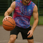 Western Bulldogs NAIDOC Week 2026 Sleeveless Hoodie Australian Aboriginal Dot Art Dreamtime Pattern Style