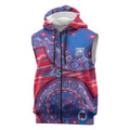 Western Bulldogs NAIDOC Week 2026 Sleeveless Zip Hoodie Australian Aboriginal Dot Art Dreamtime Pattern Style
