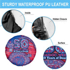 Western Bulldogs NAIDOC Week 2026 Spare Tire Cover Australian Aboriginal Dot Art Dreamtime Pattern Style