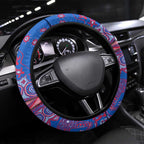 Western Bulldogs NAIDOC Week 2026 Steering Wheel Cover Australian Aboriginal Dot Art Dreamtime Pattern Style