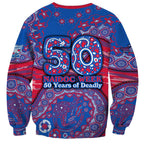 Western Bulldogs NAIDOC Week 2026 Sweatshirt Australian Aboriginal Dot Art Dreamtime Pattern Style