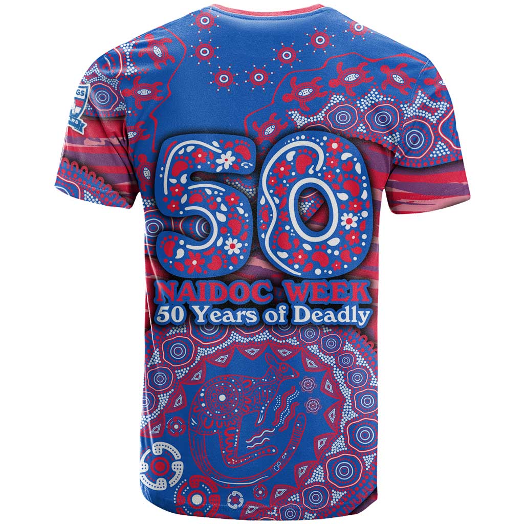 Western Bulldogs NAIDOC Week 2026 T Shirt Australian Aboriginal Dot Art Dreamtime Pattern Style