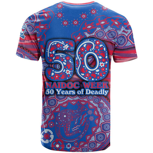 Western Bulldogs NAIDOC Week 2026 T Shirt Australian Aboriginal Dot Art Dreamtime Pattern Style