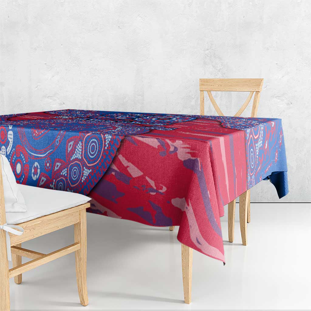 Western Bulldogs NAIDOC Week 2026 Tablecloth Australian Aboriginal Dot Art Dreamtime Pattern Style